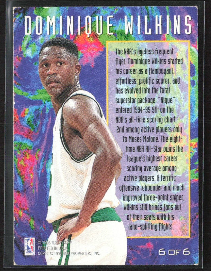 Dominique Wilkins 1994 Fleer Superstar #6 Boston Celtics