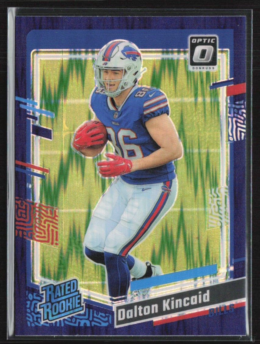 Dalton Kincaid 2023 Donruss Optic Purple Shock RC #211 Buffalo Bills