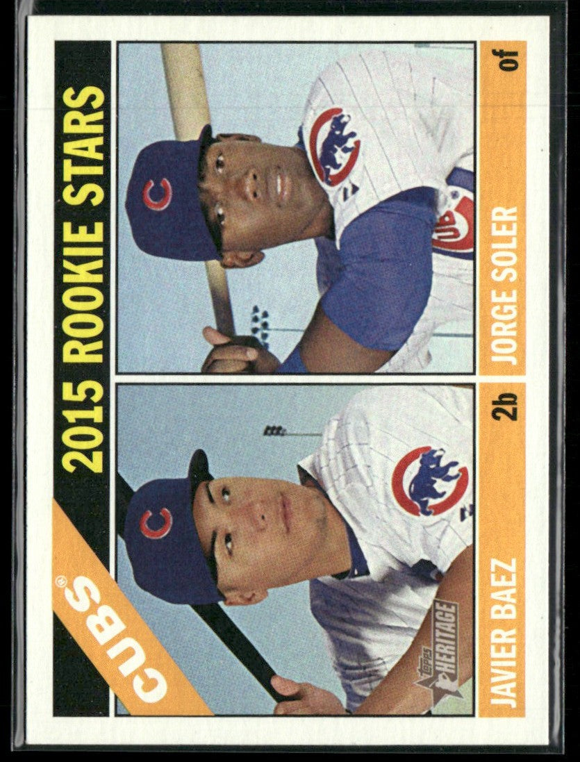 Javier Baez/Jorge Soler 2015 Topps Heritage RC #139 Chicago Cubs