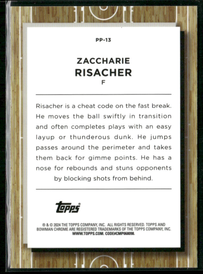 Zaccharie Risacher 2023 Bowman U Chrome Prodigal Playmakers #PP-13