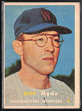 Dick Hyde 1957 Topps RC #403 Washington Senators