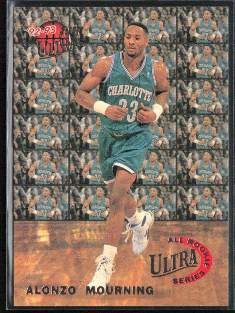 Alonzo Mourning 1993 Fleer Ultra All Rookie Series #6 Charlotte Hornets
