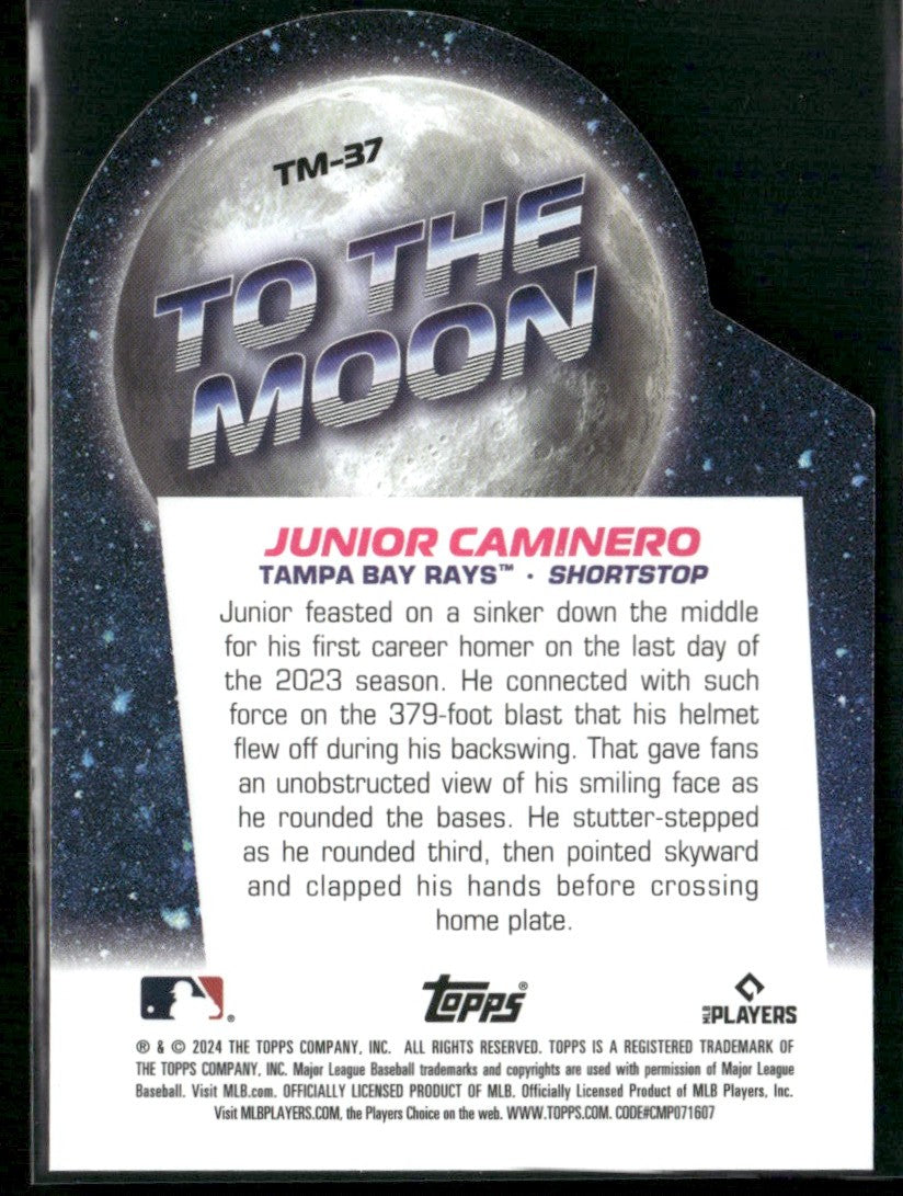Junior Caminero 2024 Topps Big League To the Moon Die-Cuts RC #TM-37