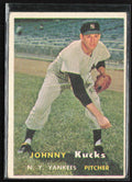 Johnny Kucks 1957 Topps #185 New York Yankees