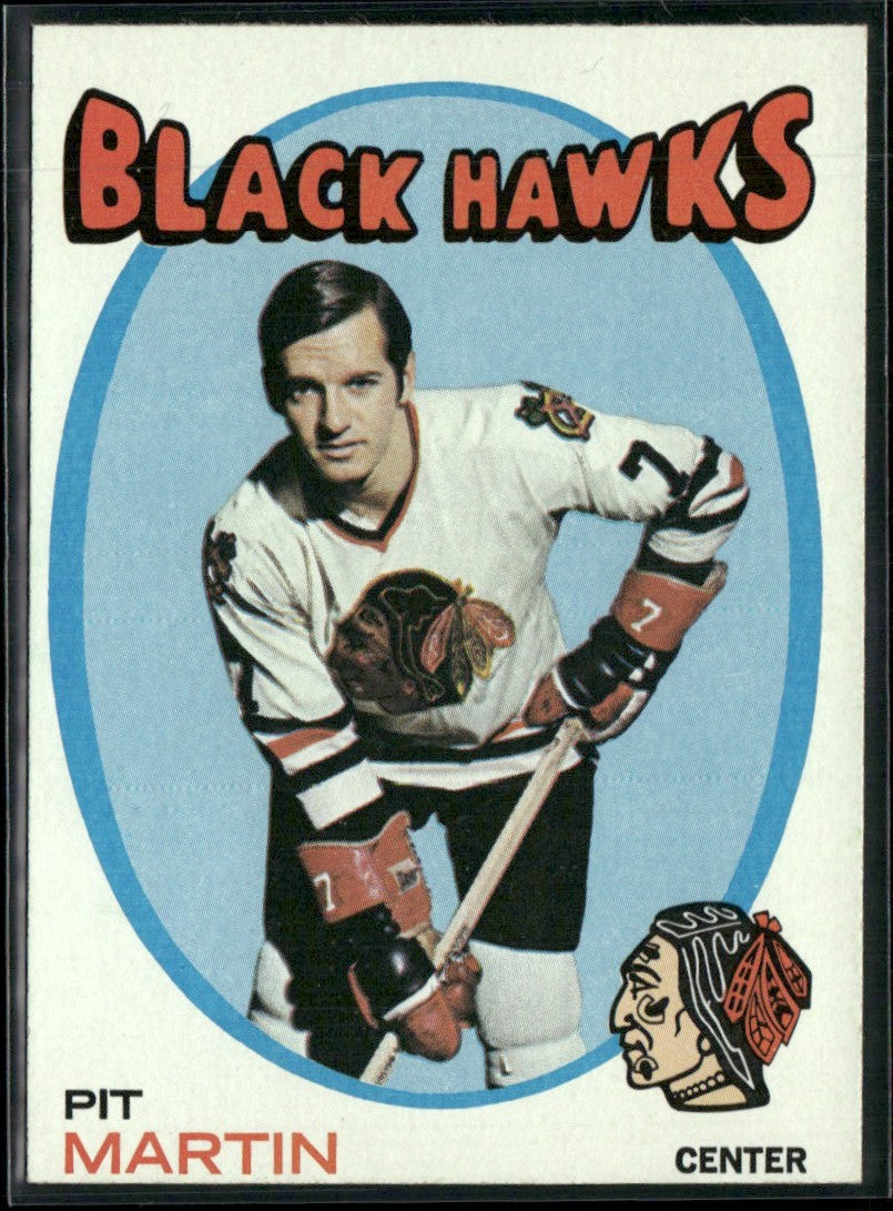 Pit Martin 1971 Topps #39 Chicago Blackhawks