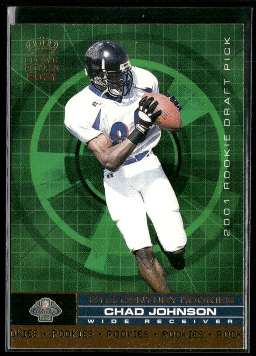 Chad Johnson 2001 Pacific Crown Royale 21st Century Rookies #10