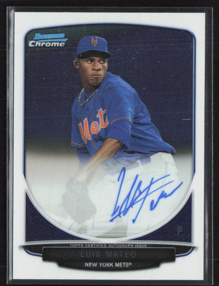 Luis Mateo 2013 Bowman Chrome AUTO #BCA-LMA New York Mets