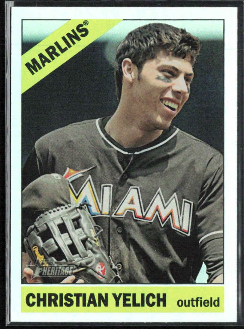 Christian Yelich 2015 Topps Heritage Chrome Foil RC #THC-486 Miami Marlins