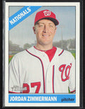 Jordan Zimmermann 2015 Topps Heritage SP #452 Washington Nationals