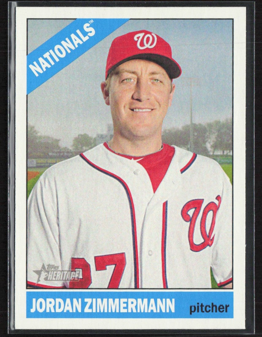 Jordan Zimmermann 2015 Topps Heritage SP #452 Washington Nationals
