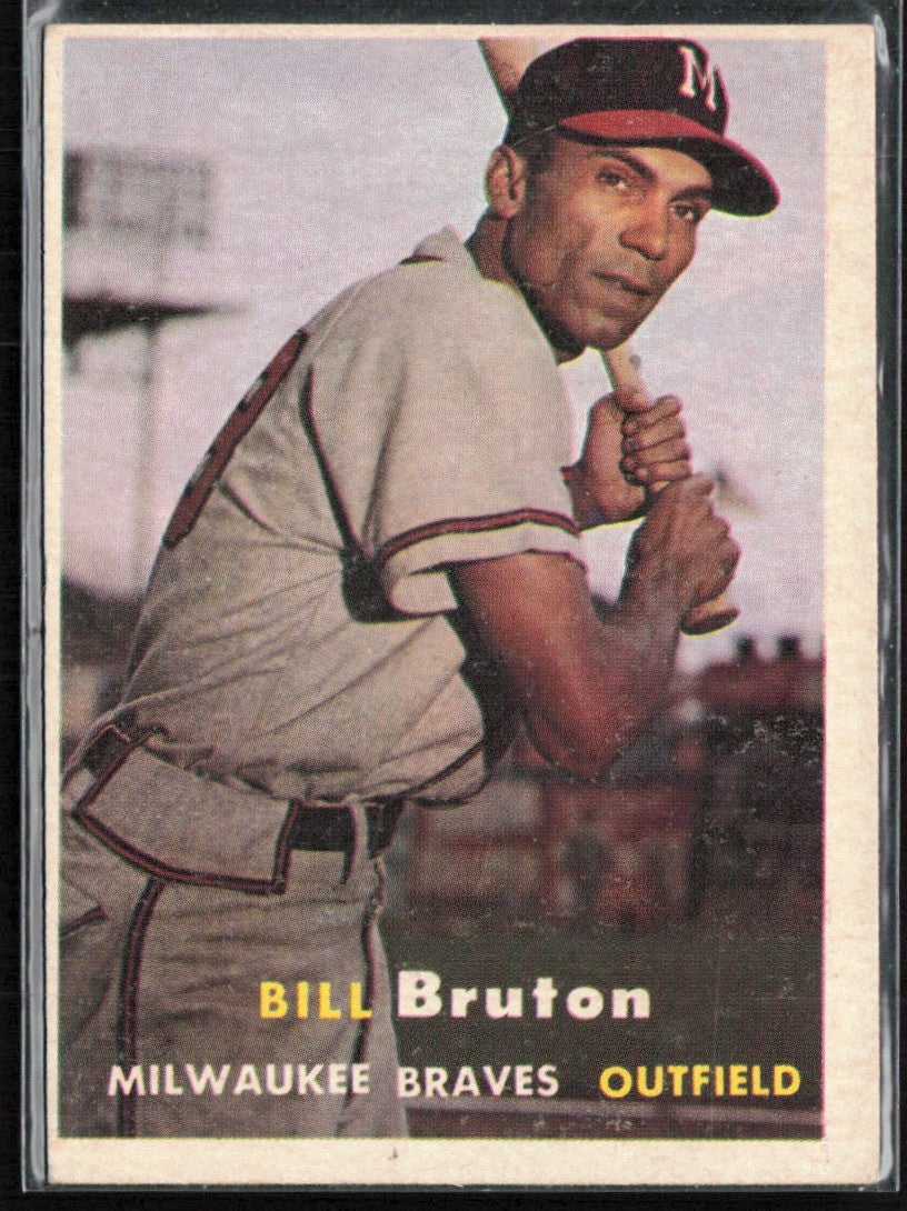 Bill Bruton 1957 Topps #48 Milwaukee Braves