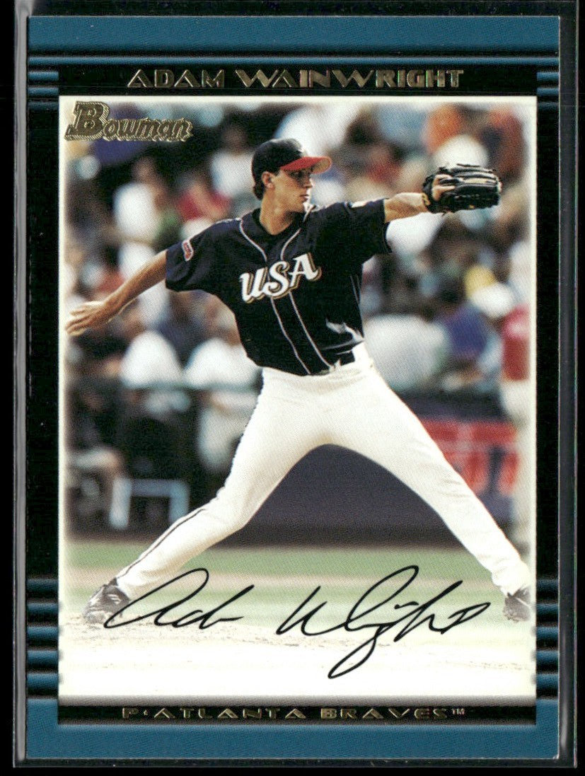 Adam Wainwright 2002 Bowman Draft Picks & Prospects #BDP128 Atlanta Braves
