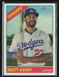 Matt Kemp 2015 Topps Heritage Chrome Refractor /566 #THC-75 Los Angeles Dodgers