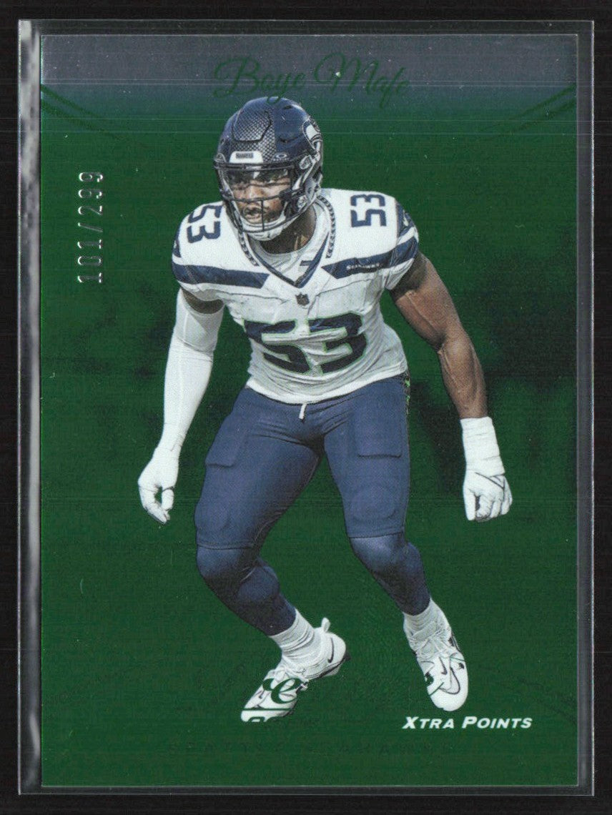 Boye Mafe 2024 Panini Prestige Xtra Points Green /299 #271 Seattle Seahawks