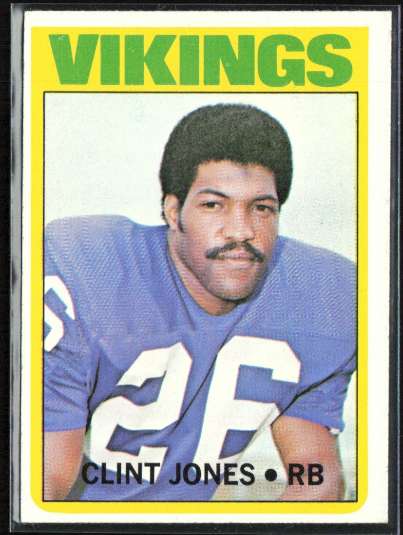 Clint Jones 1972 Topps #166 Minnesota Vikings