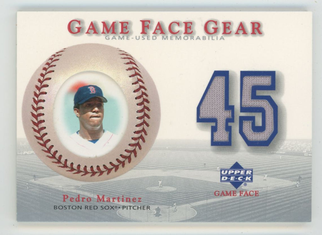Pedro Martinez 2003 Upper Deck Game Face Gear Jersey #GG-PM Boston Red Sox
