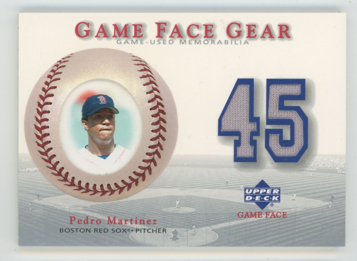 Pedro Martinez 2003 Upper Deck Game Face Gear Jersey #GG-PM Boston Red Sox