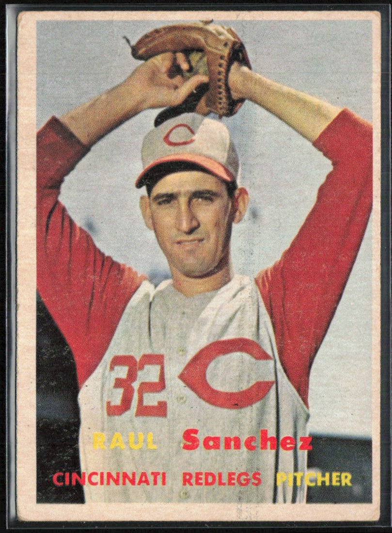 Raul Sanchez 1957 Topps RC #393 Cincinnati Redlegs