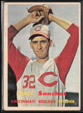 Raul Sanchez 1957 Topps RC #393 Cincinnati Redlegs