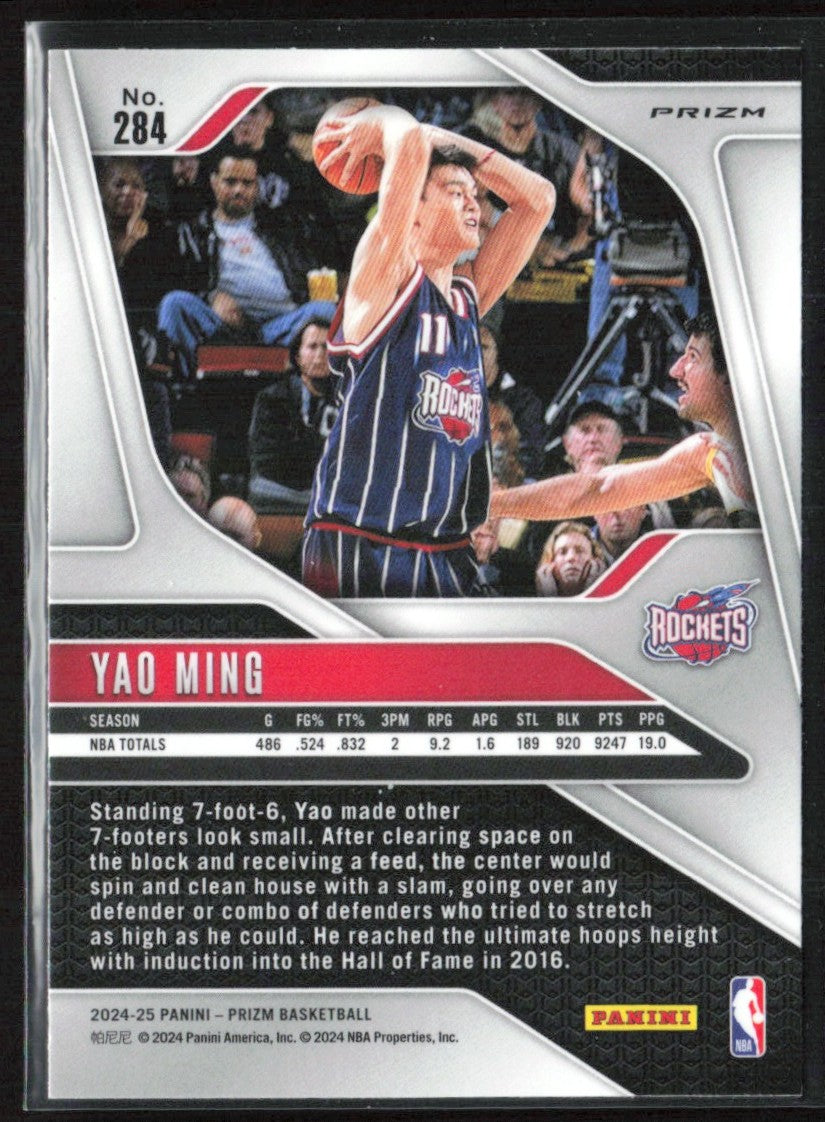 Yao Ming 2024 Panini Prizm Silver #284 Houston Rockets