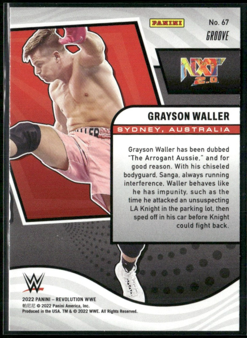 Grayson Waller 2022 Panini Revolution WWE Groove RC #67