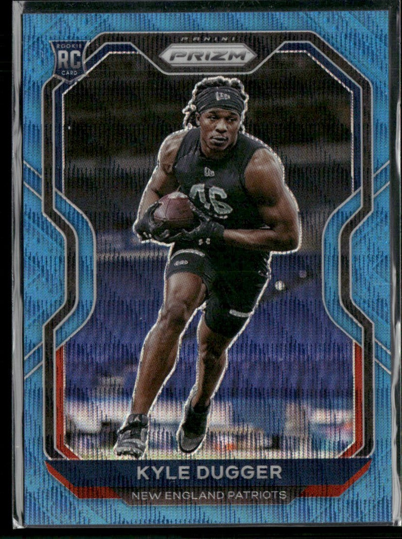 Kyle Dugger 2020 Panini Prizm Blue Wave RC /199 #368 New England Patriots