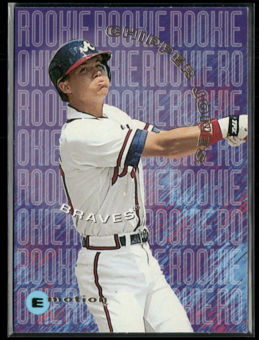 Chipper Jones 1995 Skybox Emotion #8 Atlanta Braves