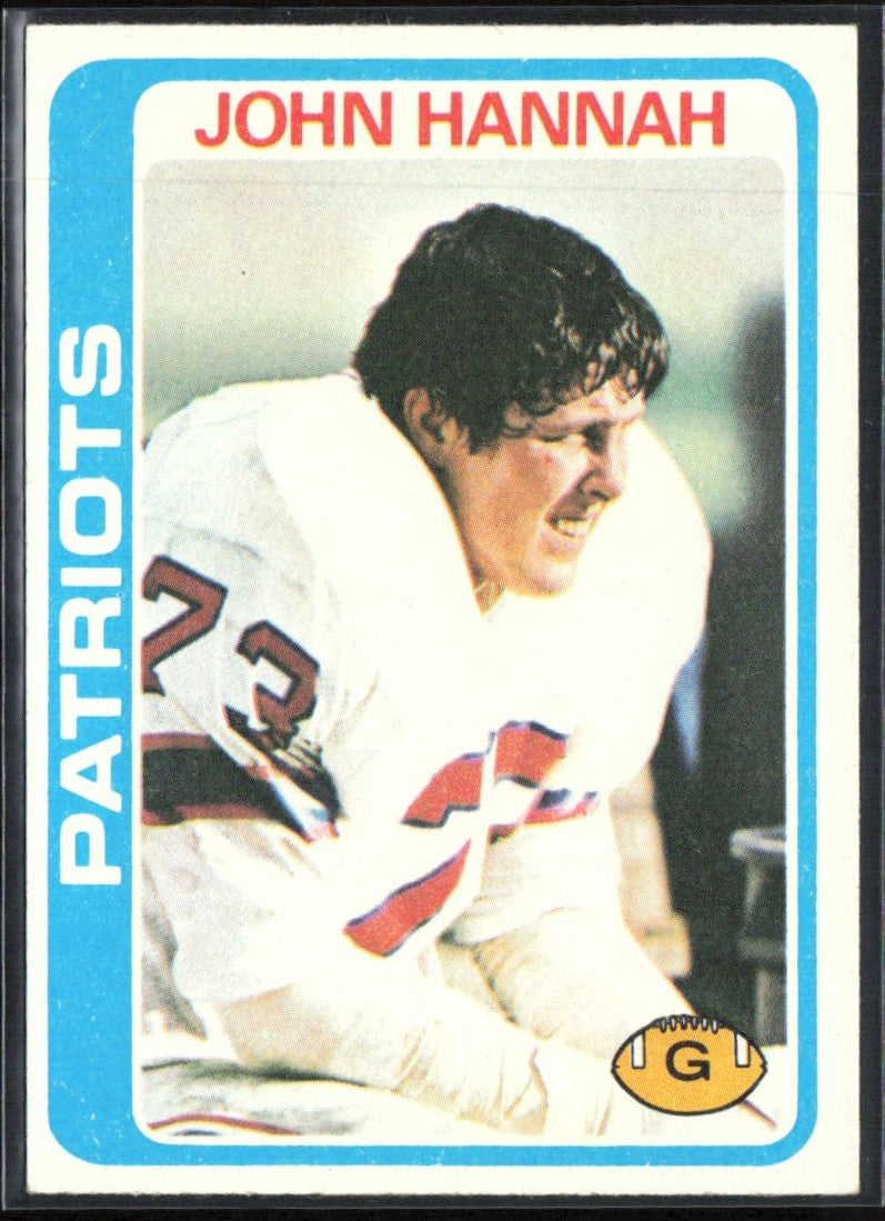 John Hannah 1978 Topps #35 New England Patriots