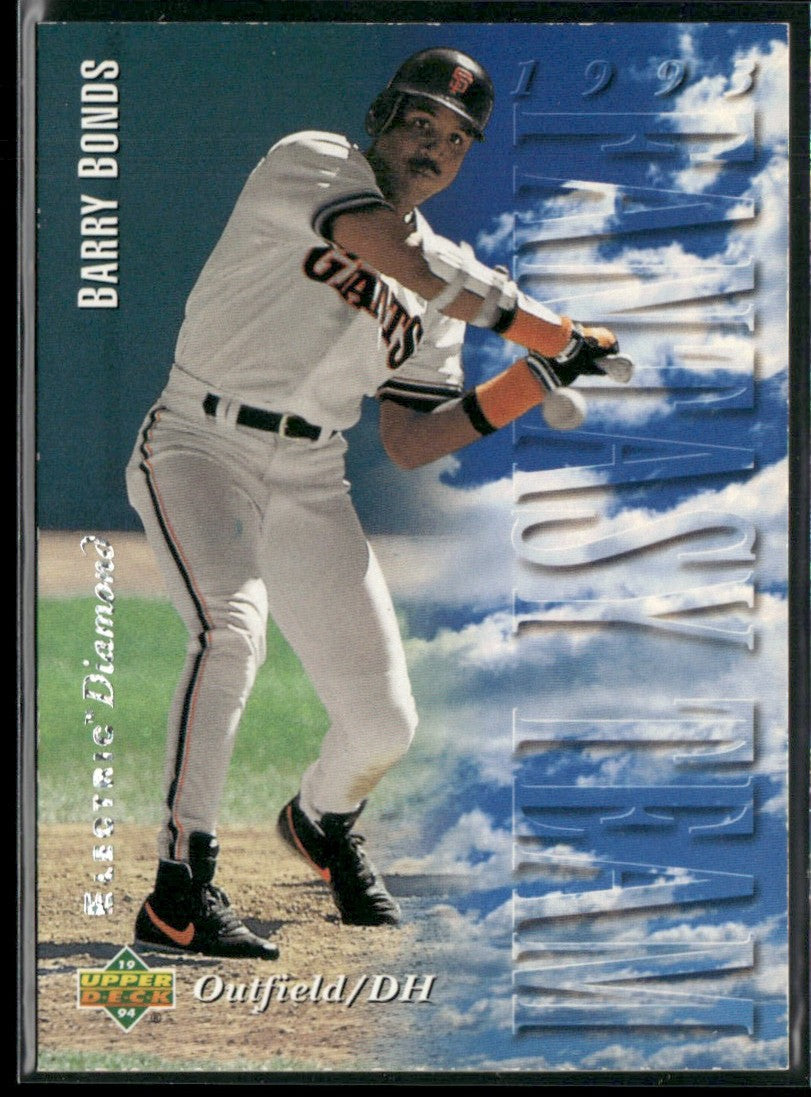 Barry Bonds 1994 Upper Deck Fantasy Team Electric Diamond #38
