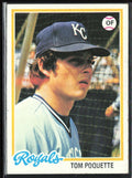 Tom Poquette 1978 Topps #357 Kansas City Royals