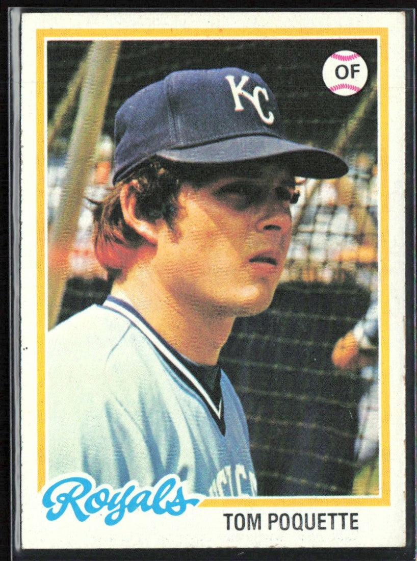 Tom Poquette 1978 Topps #357 Kansas City Royals