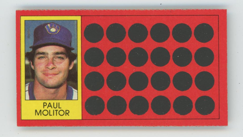 Paul Molitor 1981 Topps Scratch-Off #35 Milwaukee Brewers
