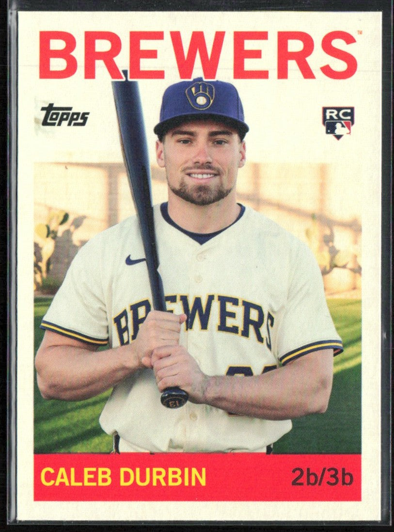 Caleb Durbin 2025 Topps Archives RC #85 Milwaukee Brewers