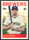 Caleb Durbin 2025 Topps Archives RC #85 Milwaukee Brewers