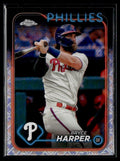 Bryce Harper 2024 Topps Chrome Logofractor #62 Philadelphia Phillies
