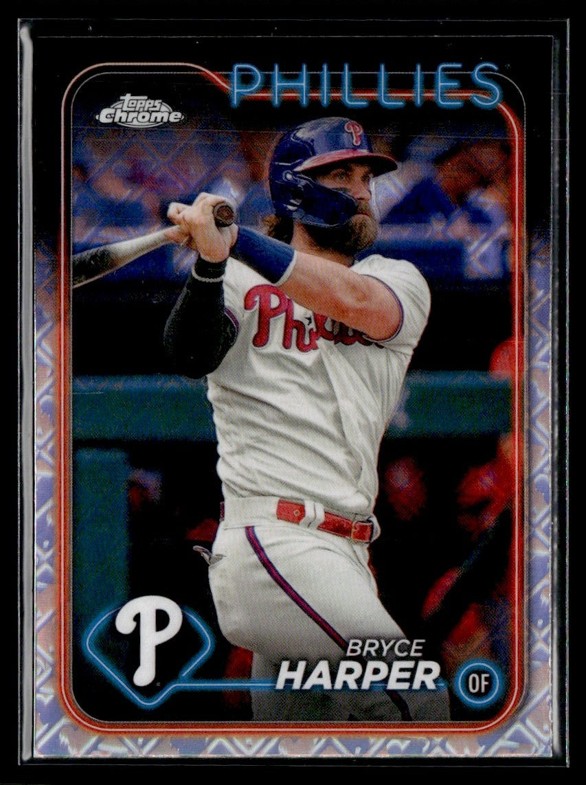 Bryce Harper 2024 Topps Chrome Logofractor #62 Philadelphia Phillies