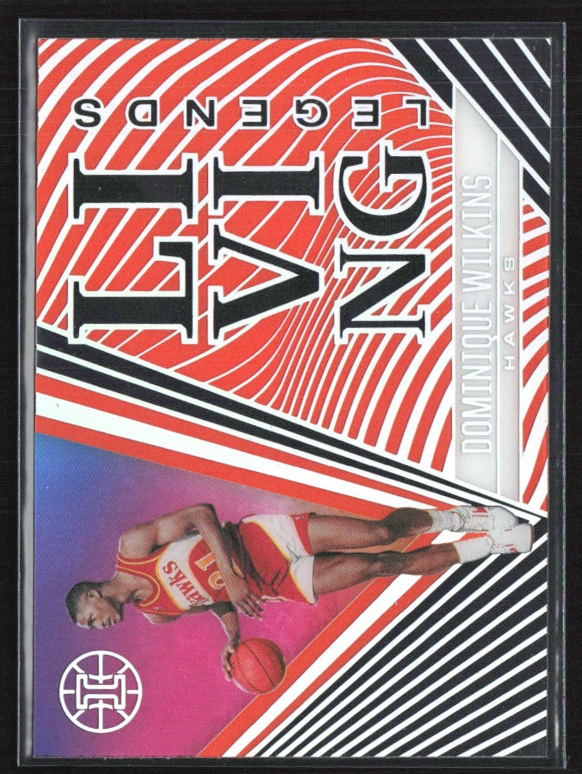 Dominique Wilkins 2020 Panini Illusions Living Legends Orange #11 Atlanta Hawks