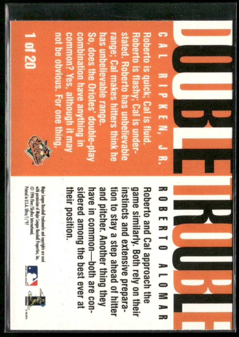 Roberto Alomar/Cal Ripken Jr. 1996 Fleer Ultra Double Trouble #1