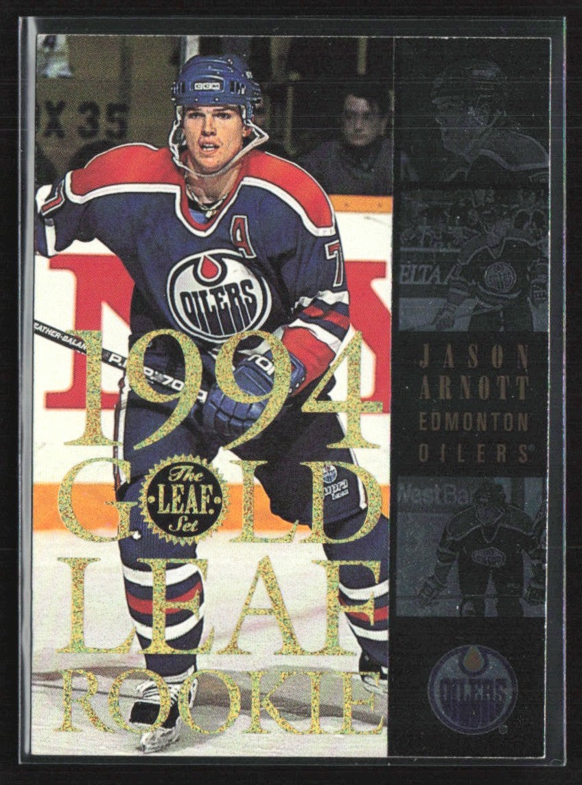 Jason Arnott 1994 Leaf Gold RC #2 Edmonton Oilers