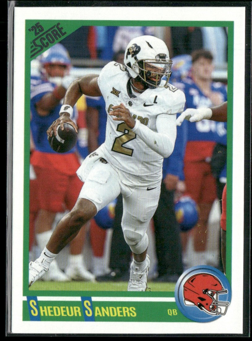 Shedeur Sanders 2025 Panini Score RC #2 Cleveland Browns