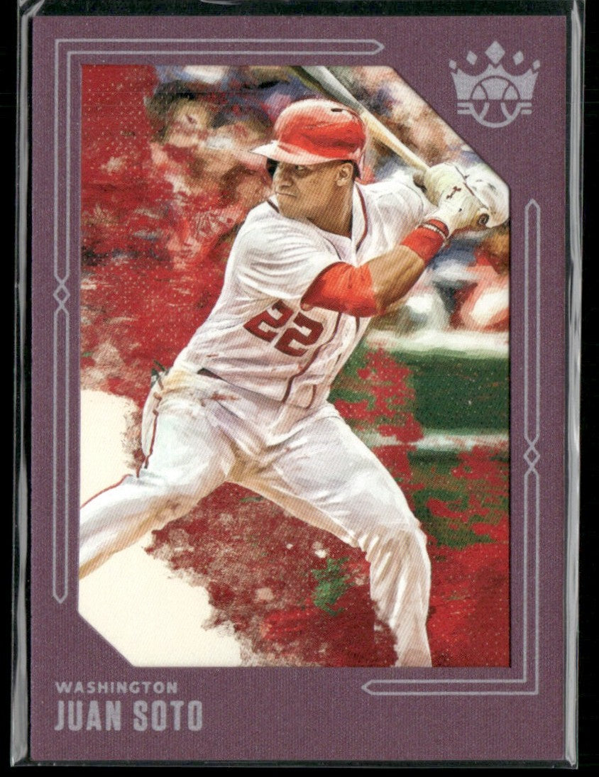 Juan Soto 2020 Panini Diamond Kings Plum #141 Washington Nationals