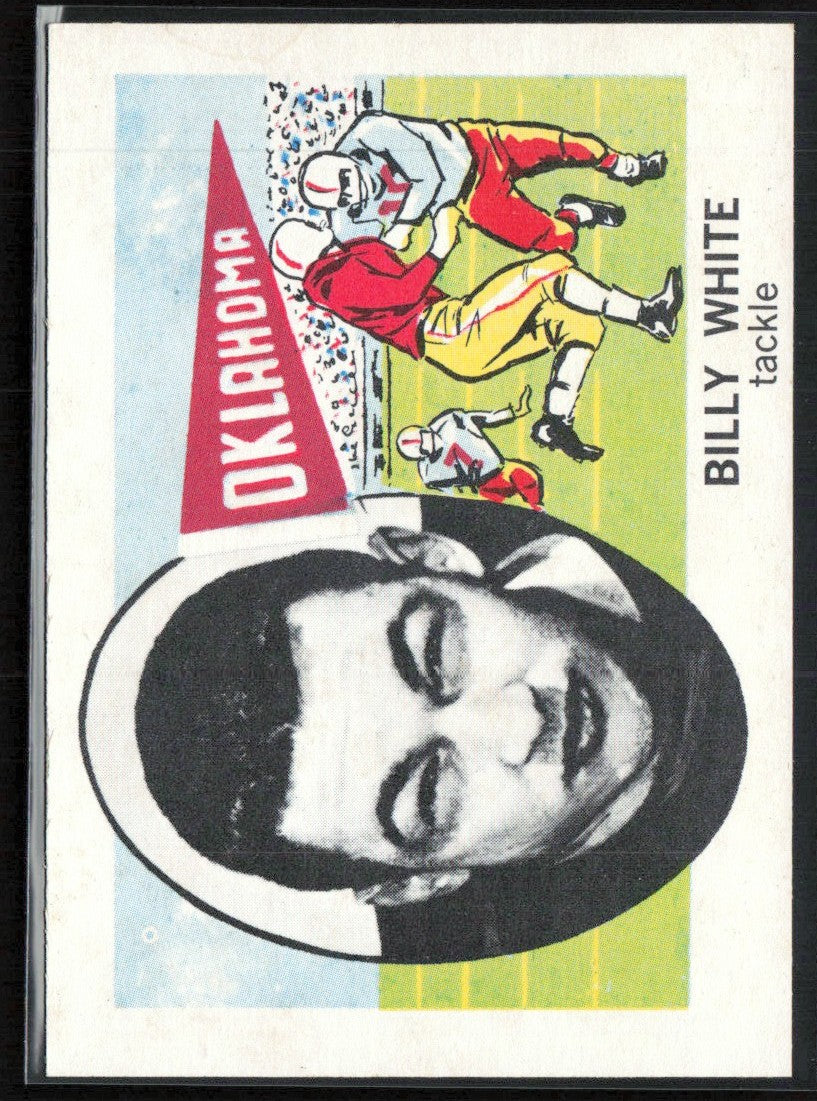 Billy White 1961 Nu-Cards #167 Oklahoma Sooners
