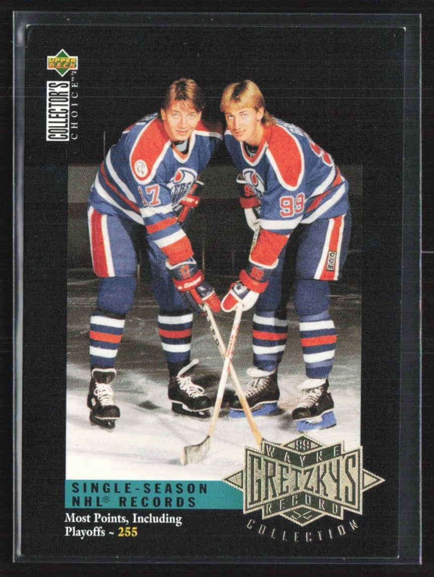 Wayne Gretzky 1995 Collector's Choice Wayne Gretzky's Record Collection #G9