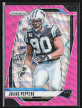 Julius Peppers 2024 Panini Prizm Pink Wave #43 Carolina Panthers