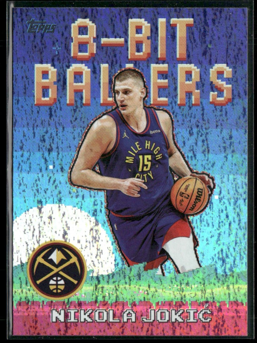 Nikola Jokic 2025 Topps 8-Bit Ballers Holo Foil #8B-20 Denver Nuggets