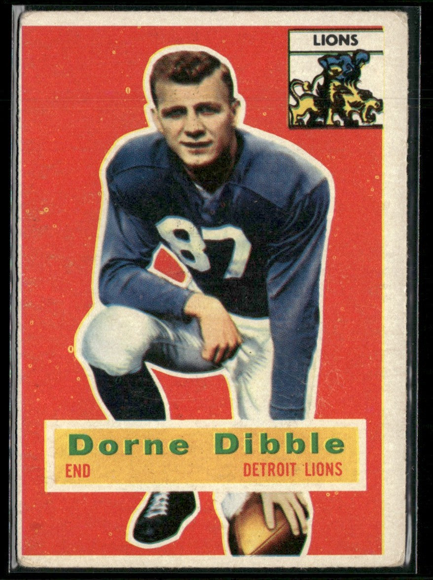 Dorne Dibble 1956 Topps #32 Detroit Lions