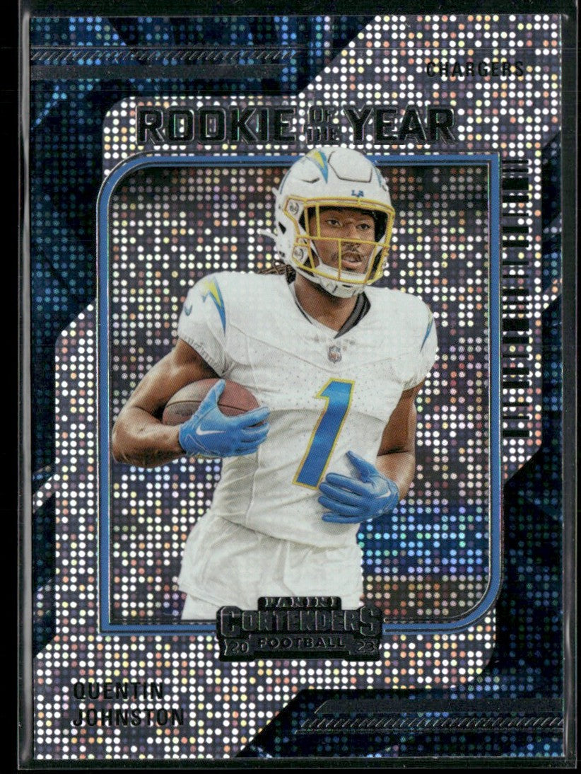 Quentin Johnston 2023 Panini Contenders Rookie of the Year #16