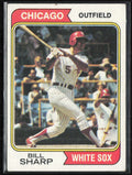 Bill Sharp 1974 Topps RC #519 Chicago White Sox