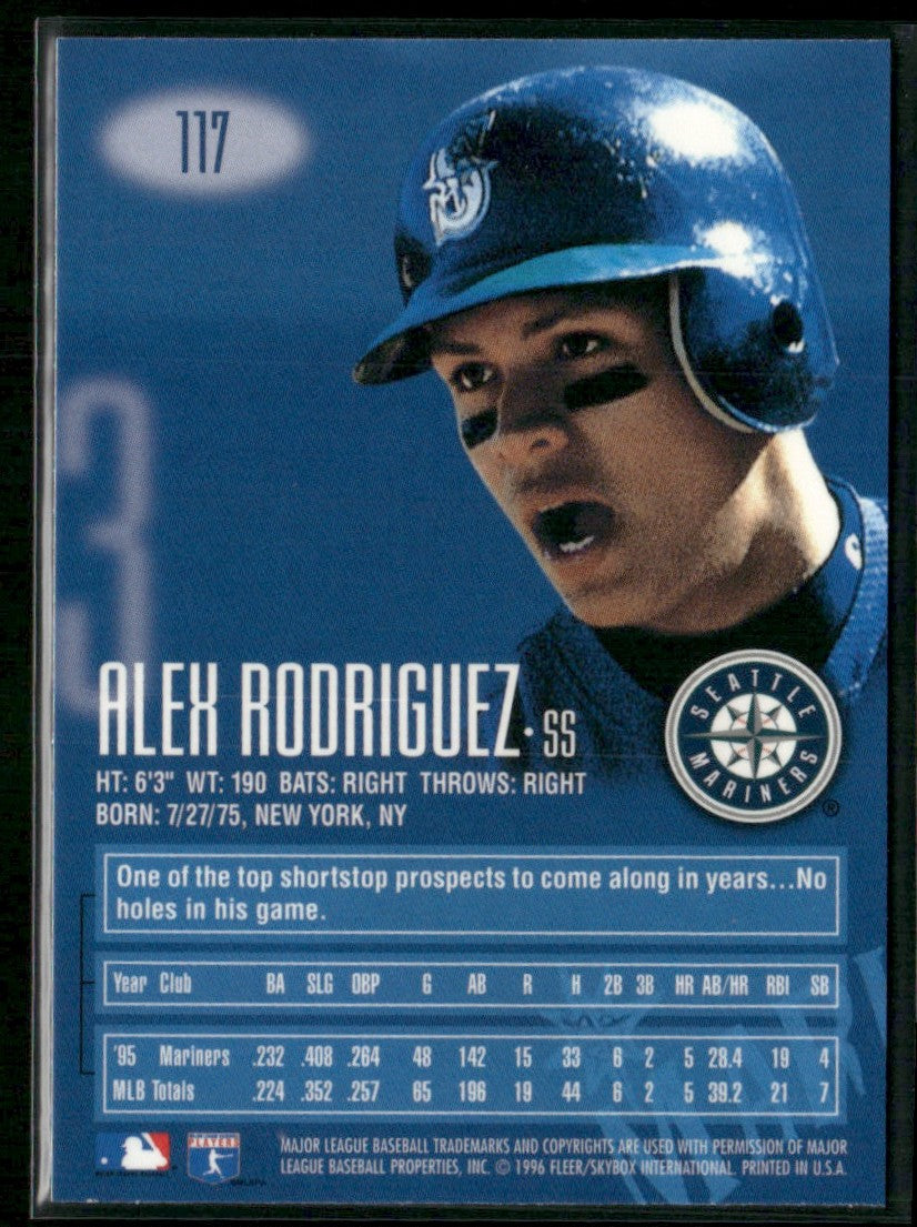 Alex Rodriguez 1996 E-XL Fluid #117 Seattle Mariners
