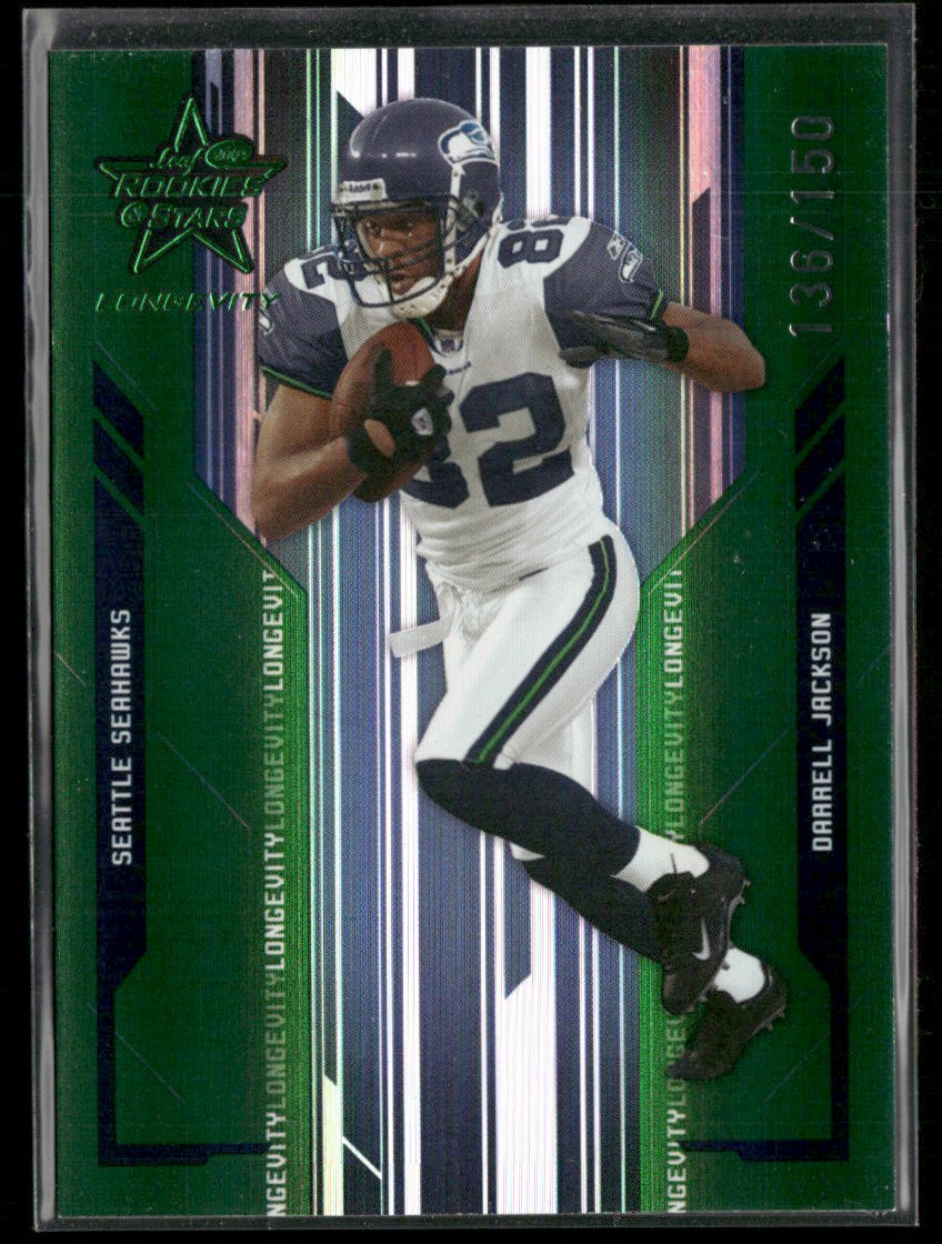 Darrell Jackson 2005 Leaf Rookies & Stars Longevity Emerald /150 #83